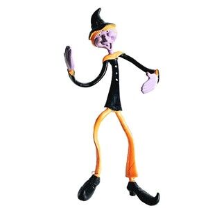 Witch Halloween Bendable Figure RARE PURPLE HTF Fun World Vintage 1980s VGC!